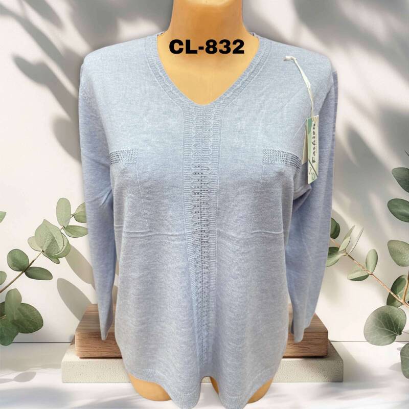 Swetry damskie Roz L-3XL. 1 kolor. Paczka 10 szt